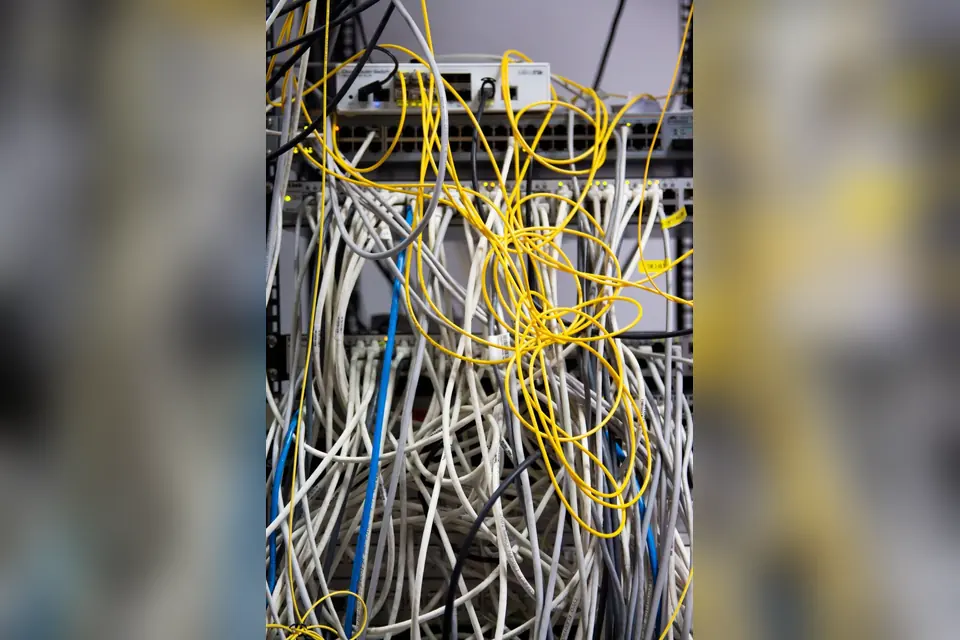 Close-Up Photo of Cable Wires