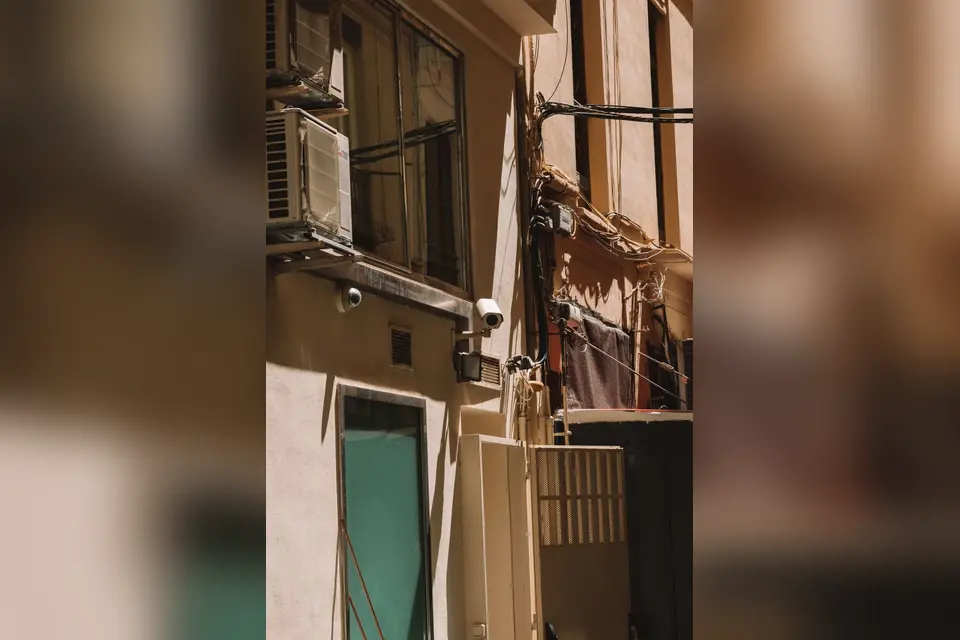 Security Camera on a Building