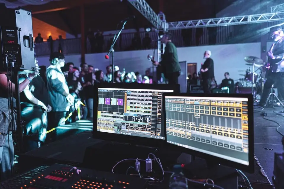 Live Concert with Sound Engineering Setup
