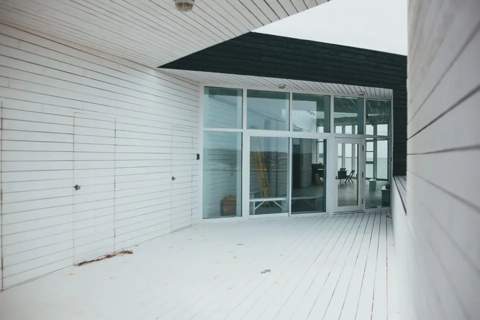 Corridor and Entrance to the Building