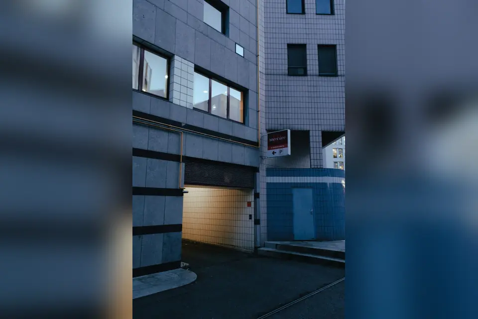 The Entrance of a Parking Garage